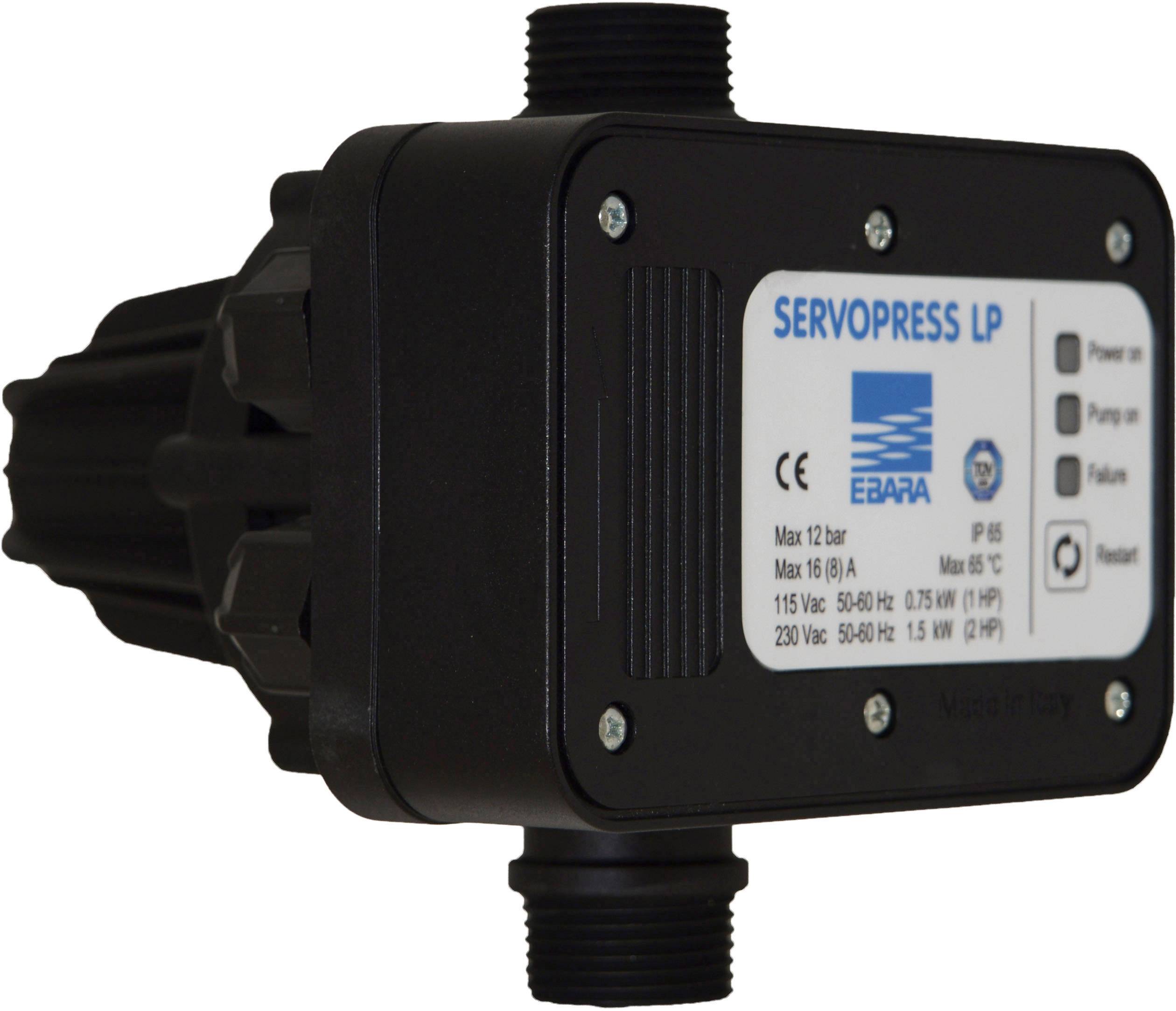 Ebara SERVOPRESS LP Wasser-Druckschalter 1.5 bis 12 bar 230 V
