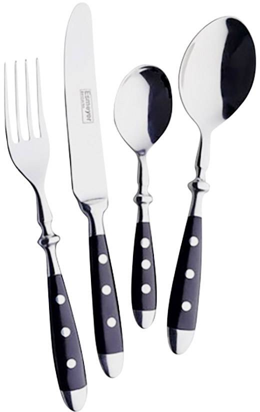 Esmeyer 24-tlg. Besteckset Nostalgie, schwarz