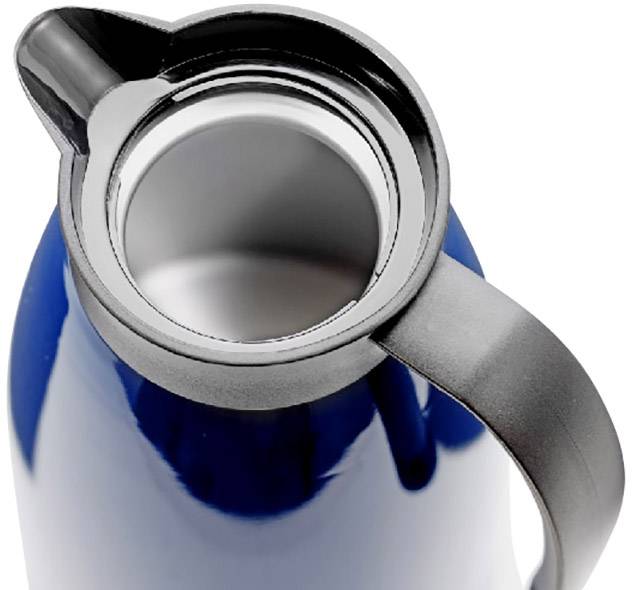 Isolierkanne GLACE, Inhalt: 1 Liter, aus doppelwandigem Edelstahl, dunkelblau