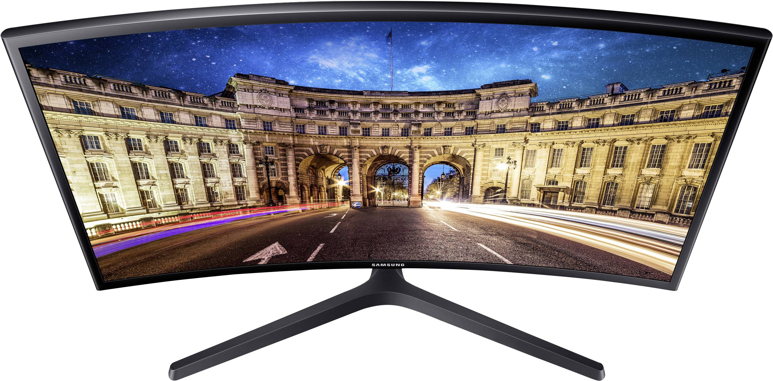 Samsung Sync Master C27F396F LED-Monitor 68.6 cm (27 Zoll) EEK G (A - G) 1920 x 1080 Pixel Full HD 4 ms HDMI®, VGA VA LED