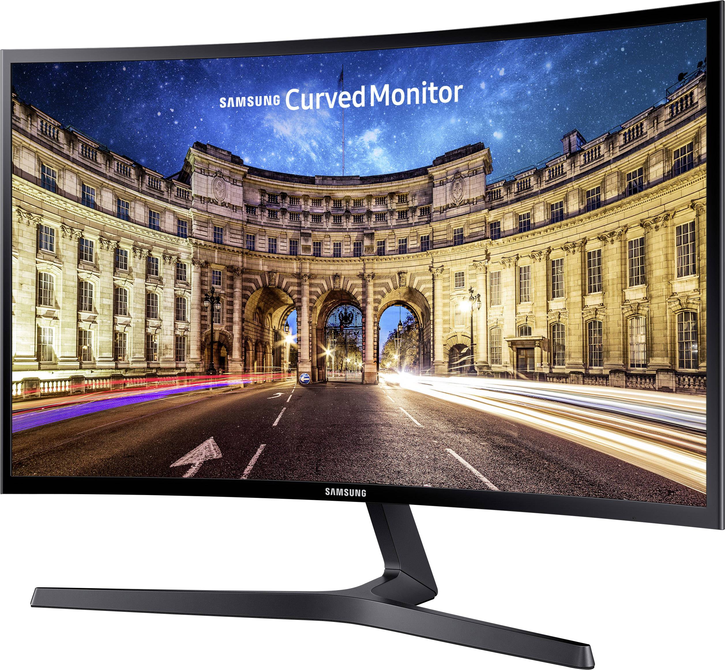 Samsung Sync Master C27F396F LED-Monitor 68.6 cm (27 Zoll) EEK G (A - G) 1920 x 1080 Pixel Full HD 4 ms HDMI®, VGA VA LED