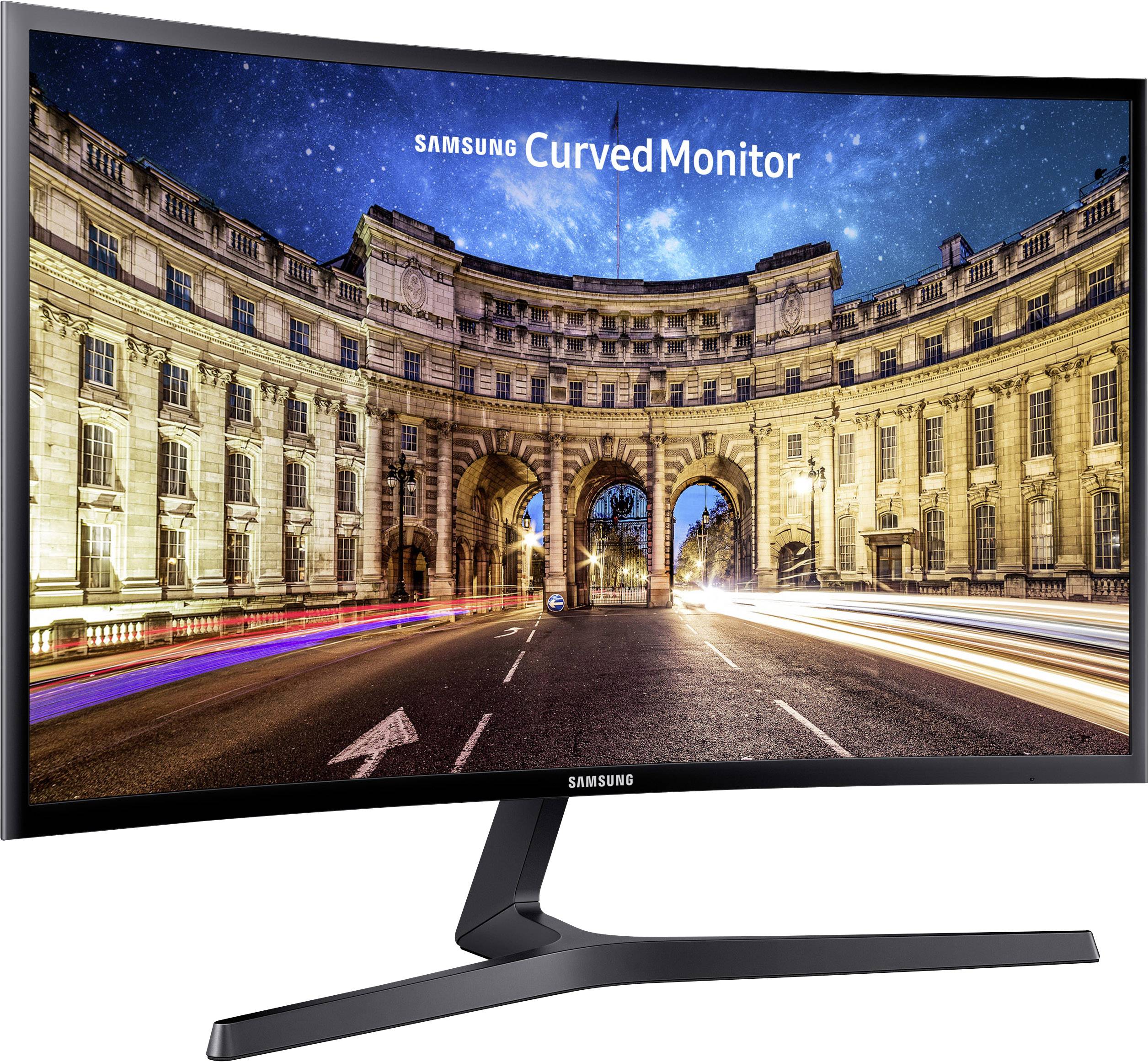 Samsung Sync Master C27F396F LED-Monitor 68.6 cm (27 Zoll) EEK G (A - G) 1920 x 1080 Pixel Full HD 4 ms HDMI®, VGA VA LED