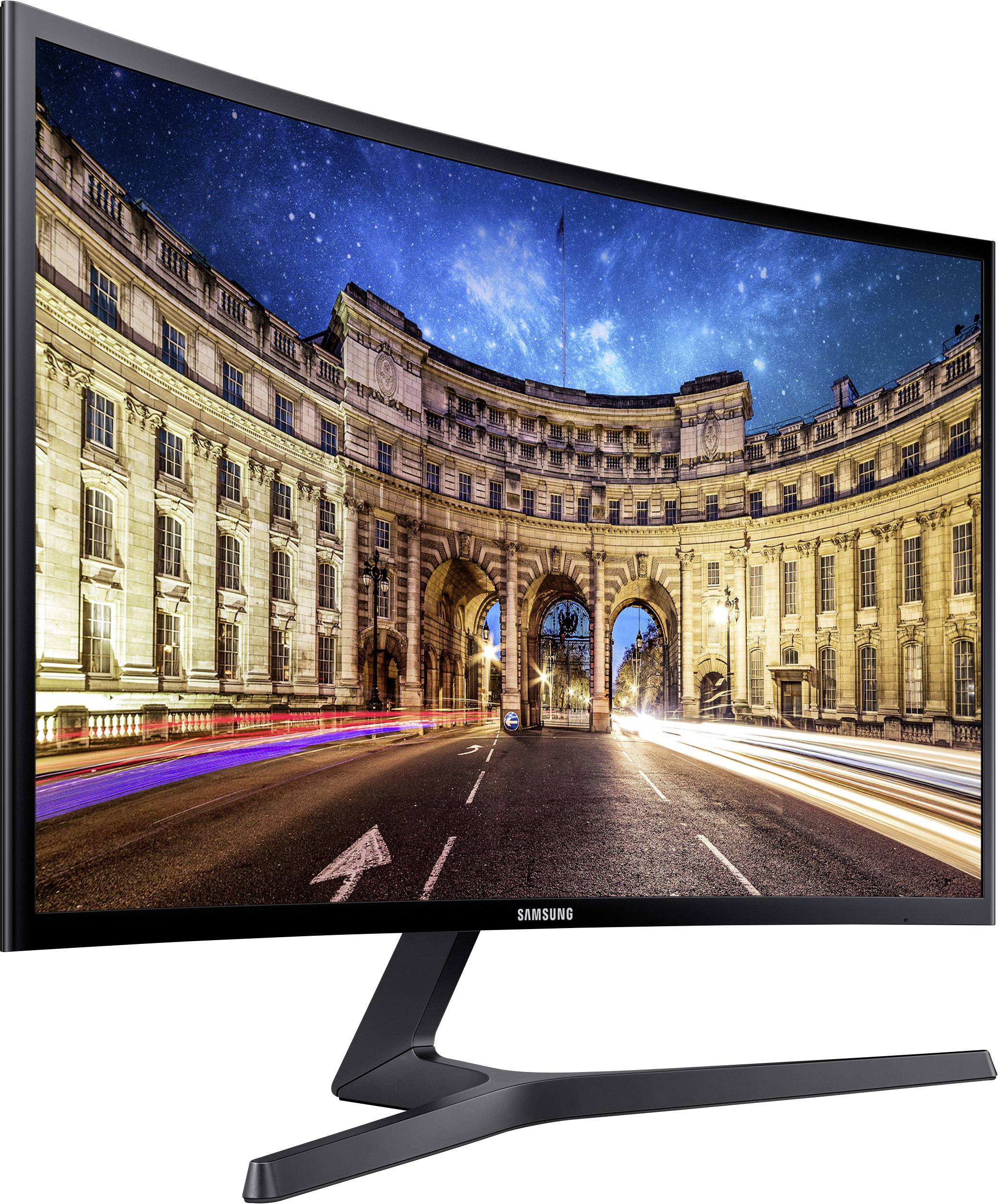 Samsung Sync Master C27F396F LED-Monitor 68.6 cm (27 Zoll) EEK G (A - G) 1920 x 1080 Pixel Full HD 4 ms HDMI®, VGA VA LED