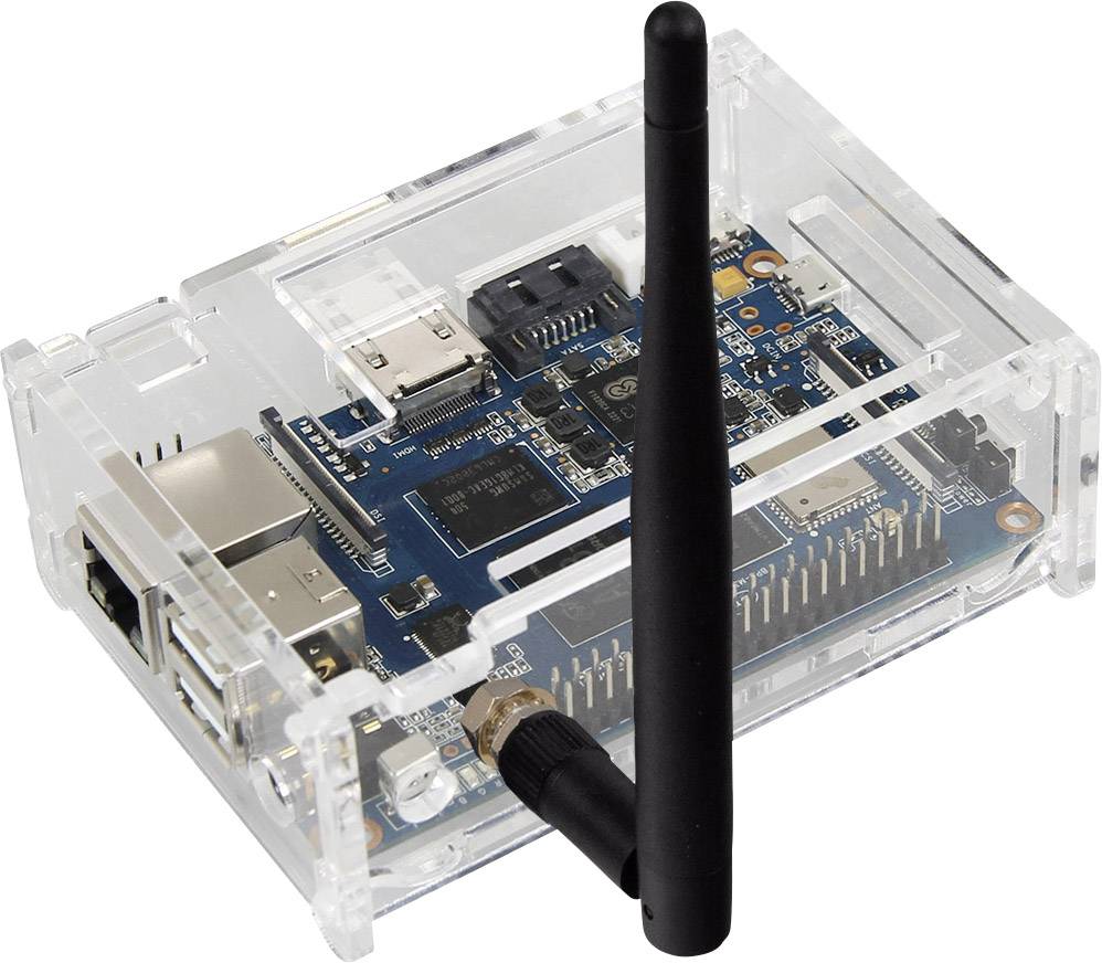 Banana PI bananaPIM3-Case1 SBC-Gehäuse Passend für (Entwicklungskits): Banana Pi Transparent