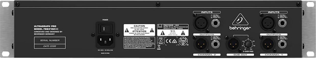 Behringer FBQ3102HD 2-Kanal 19 Zoll Equalizer