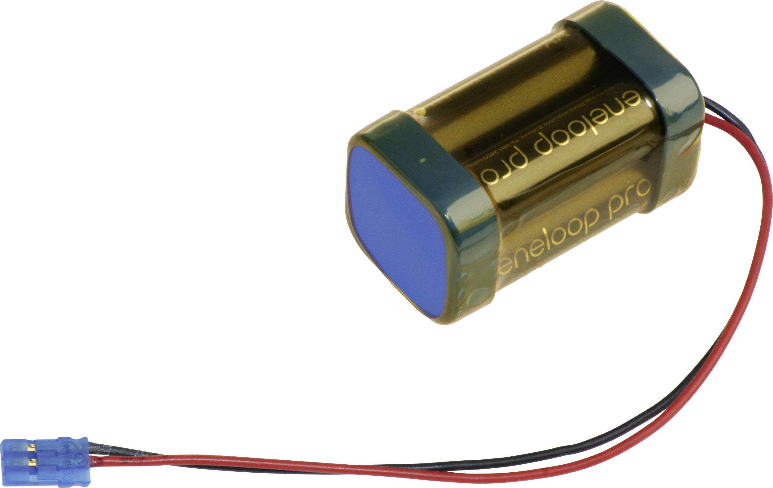 Panasonic eneloop Pro F2x2 Graupner Akkupack 4x Mignon (AA) Kabel, Stecker NiMH 4.8V 2450 mAh