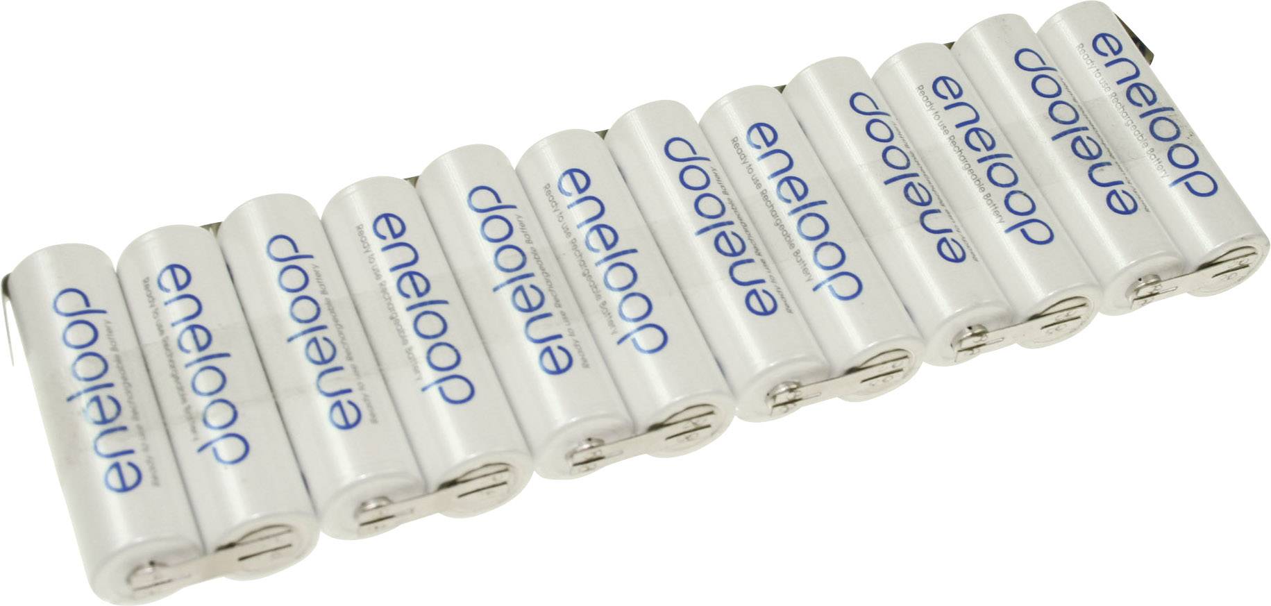 Panasonic eneloop Reihe F1x12 Akkupack 12x Mignon (AA) U-Lötfahne NiMH 14.4V 1900 mAh