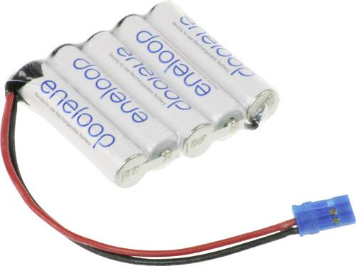 Panasonic eneloop Reihe F1x5 Akkupack 5x Micro (AAA) Kabel, Stecker NiMH 6V 750 mAh