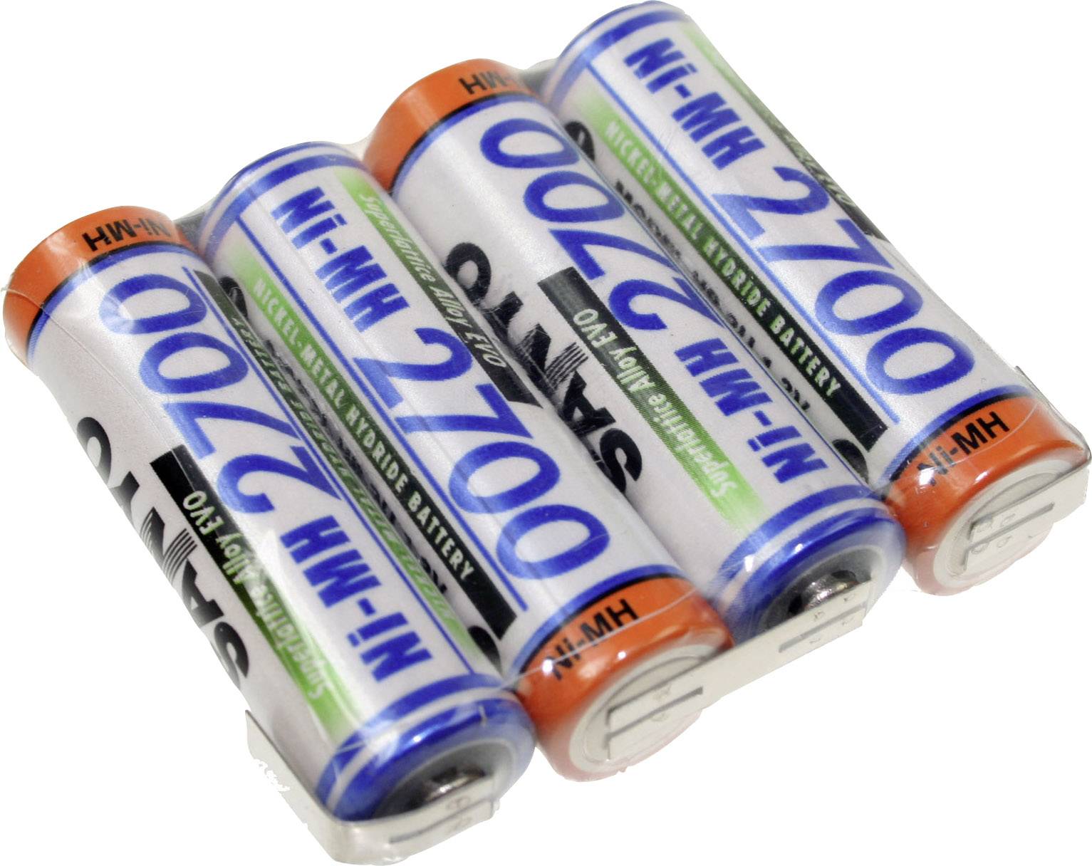 Panasonic Reihe F1x4 Akkupack 4x Mignon (AA) U-Lötfahne NiMH 4.8V