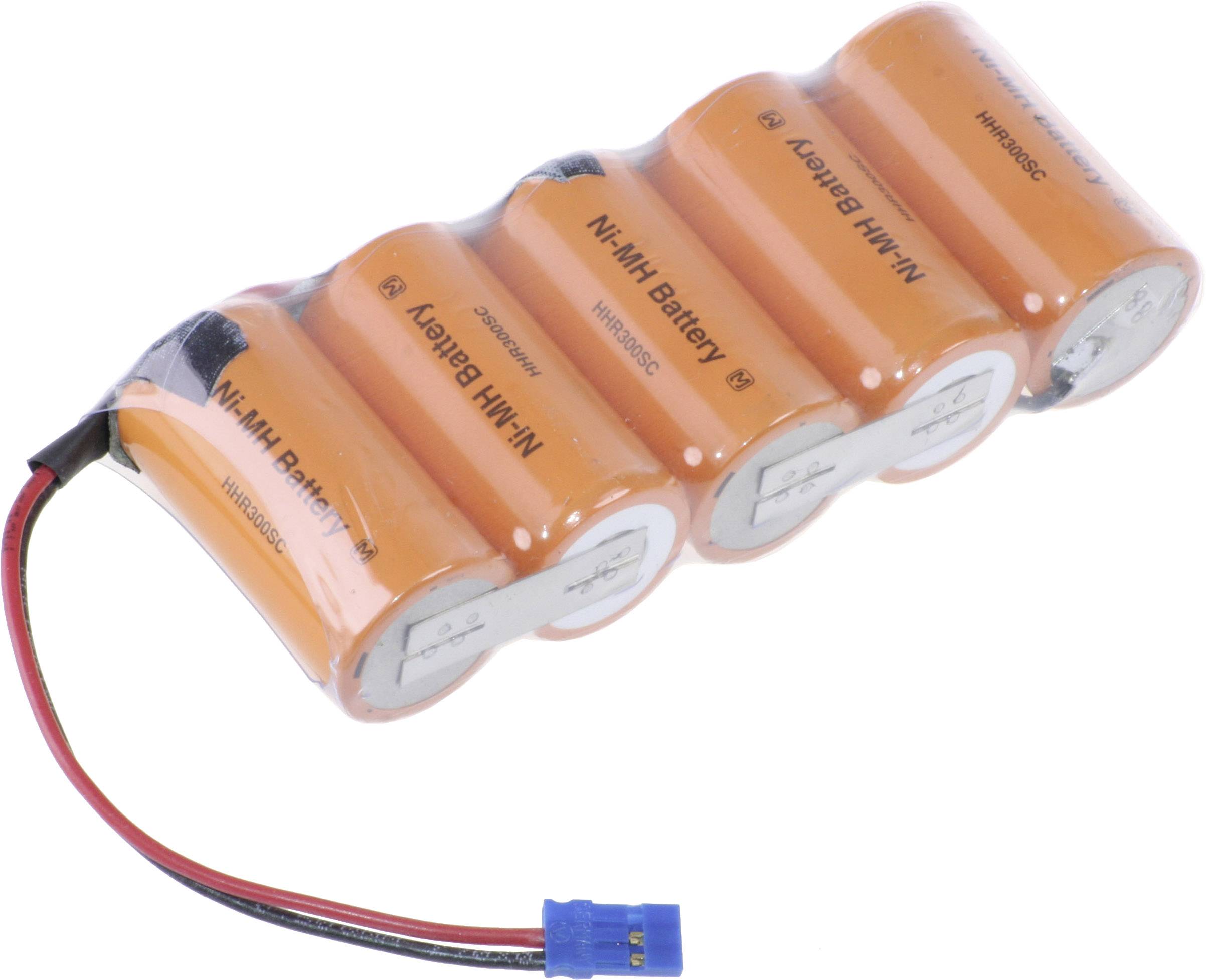 Panasonic Reihe F1x5 Graupner Akkupack 5x Sub-C Kabel, Stecker NiMH 6V 3000 mAh