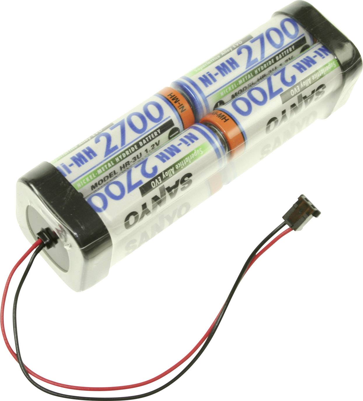 Panasonic Doppelwürfel F2x2x2 Graupner Akkupack 8x Mignon (AA) Kabel, Stecker NiMH 9.6V 2700 mAh