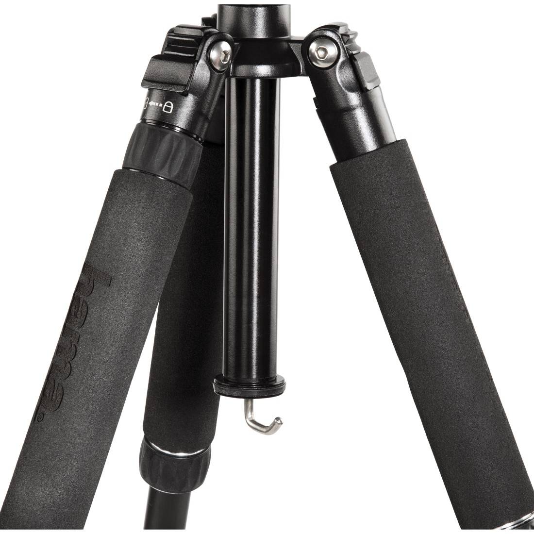 Hama TRAVELLER 146 PREMIUM DUO Dreibeinstativ 1/4 Zoll Arbeitshöhe=34 - 146 cm Schwarz Kugelkopf, inkl. Tasche