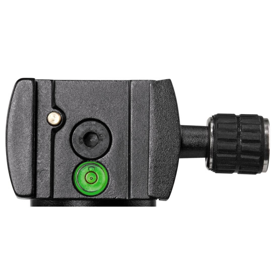 Hama TRAVELLER 146 PREMIUM DUO Dreibeinstativ 1/4 Zoll Arbeitshöhe=34 - 146 cm Schwarz Kugelkopf, inkl. Tasche