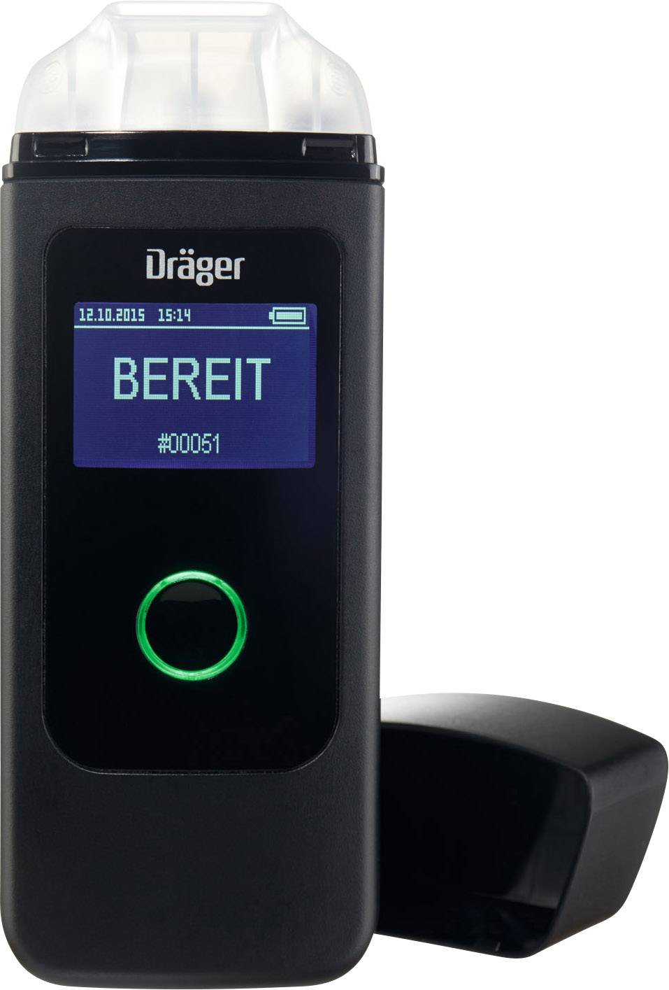 Dräger Alcotest 3820 Alkoholtester Schwarz 0 bis 5 ‰ Alarm, Countdown-Funktion, inkl. Display