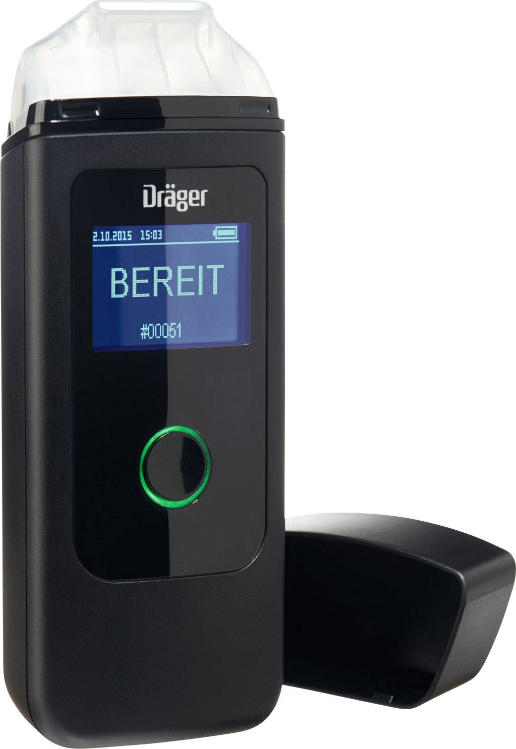 Dräger Alcotest 3820 Alkoholtester Schwarz 0 bis 5 ‰ Alarm, Countdown-Funktion, inkl. Display