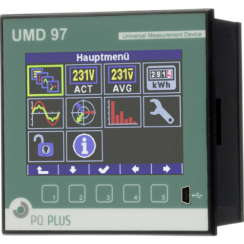 PQ Plus UMD 97E Digitales Einbaumessgerät Universalmessgerät - Schalttafeleinbau - UMD Serie Ethern