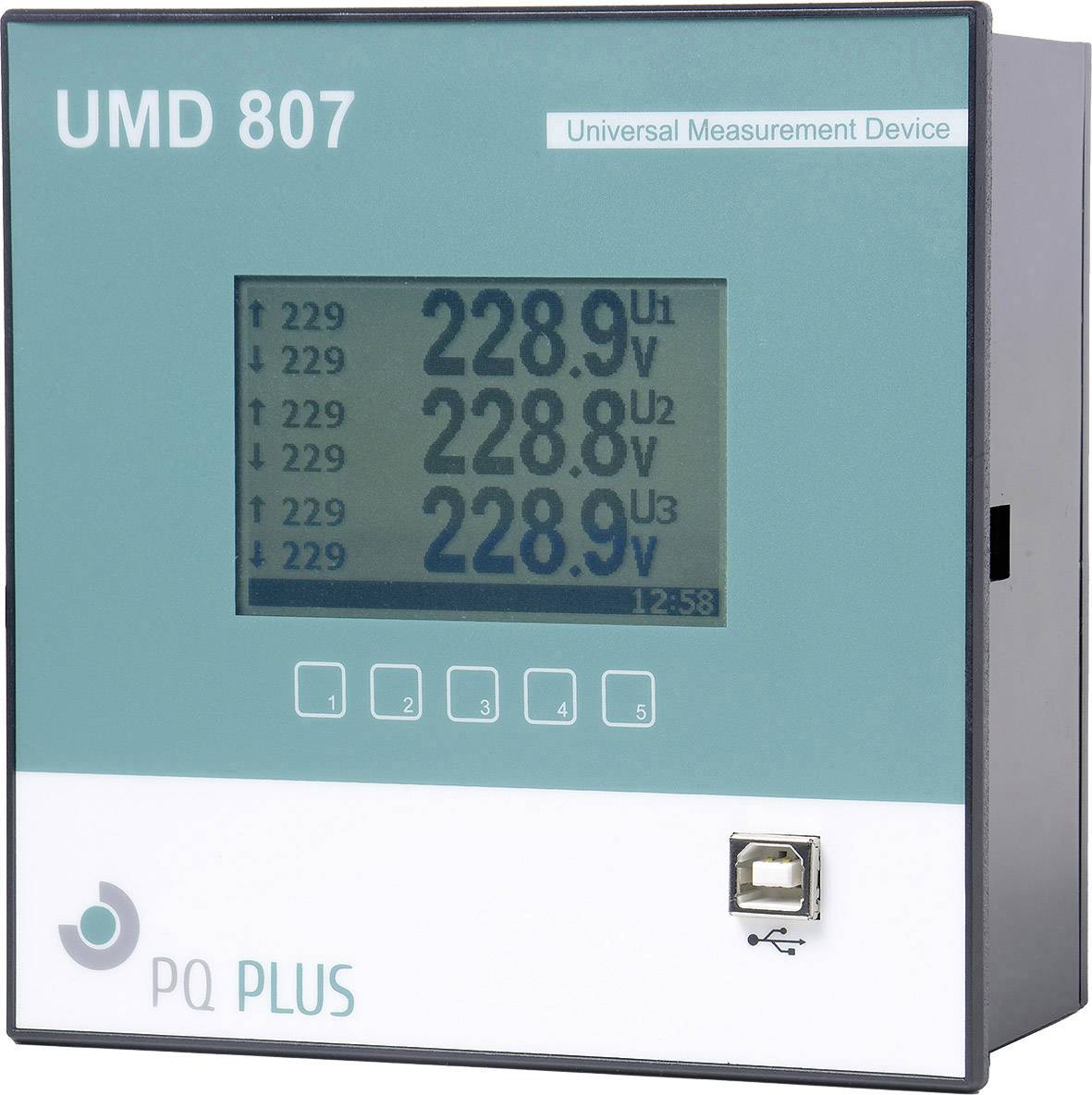 PQ Plus UMD 807EL Universalmessgerät - Schalttafeleinbau - UMD Serie Ethernet - 512MB Speicher