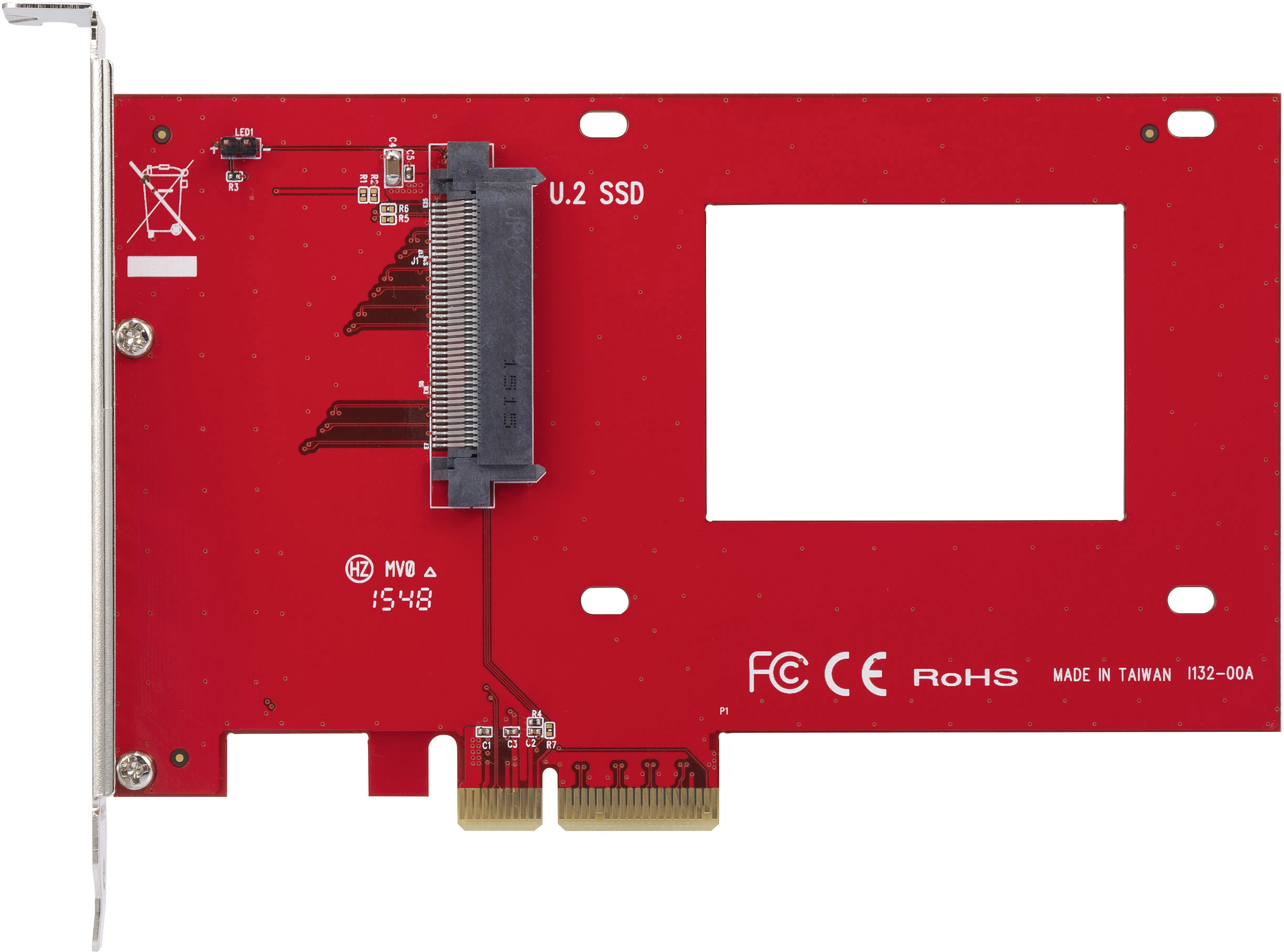 Renkforce RF-2851956 1 Port U.2 Controller PCIe x4 Passend für (SSD): U.2 PCIe SSD