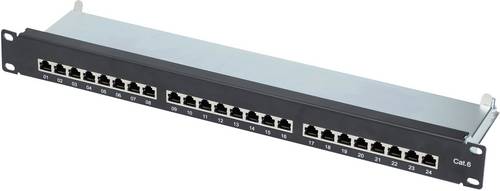 Renkforce 24 Port Netzwerk-Patchpanel 483 mm (19 ) CAT 6 1 HE Bestückt