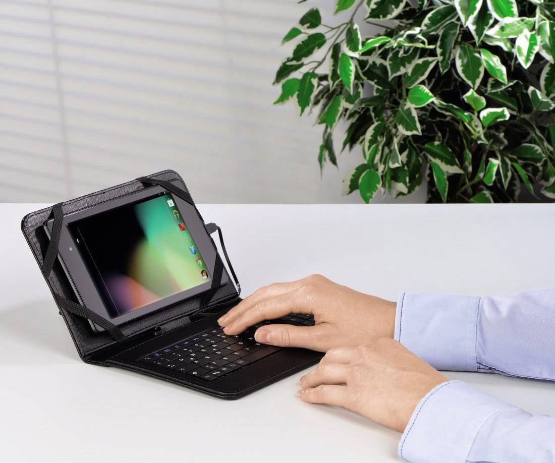 Hama 50467 Tablet-Tastatur mit BookCover Passend für Marke (Tablet): Universal   Android™