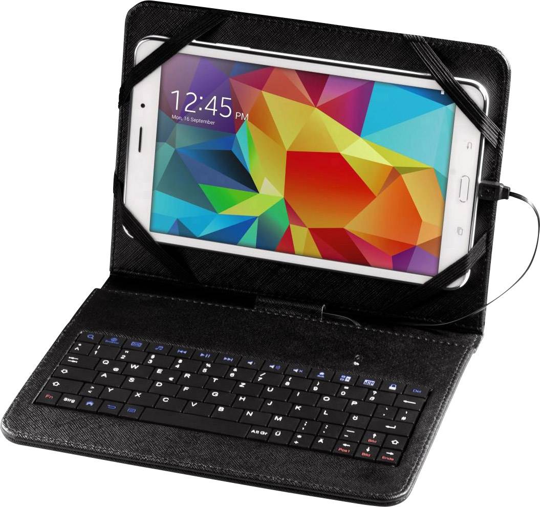 Hama 50468 Tablet-Tastatur mit BookCover Passend für Marke (Tablet): Universal   Windows®, Apple iOS®, Android™
