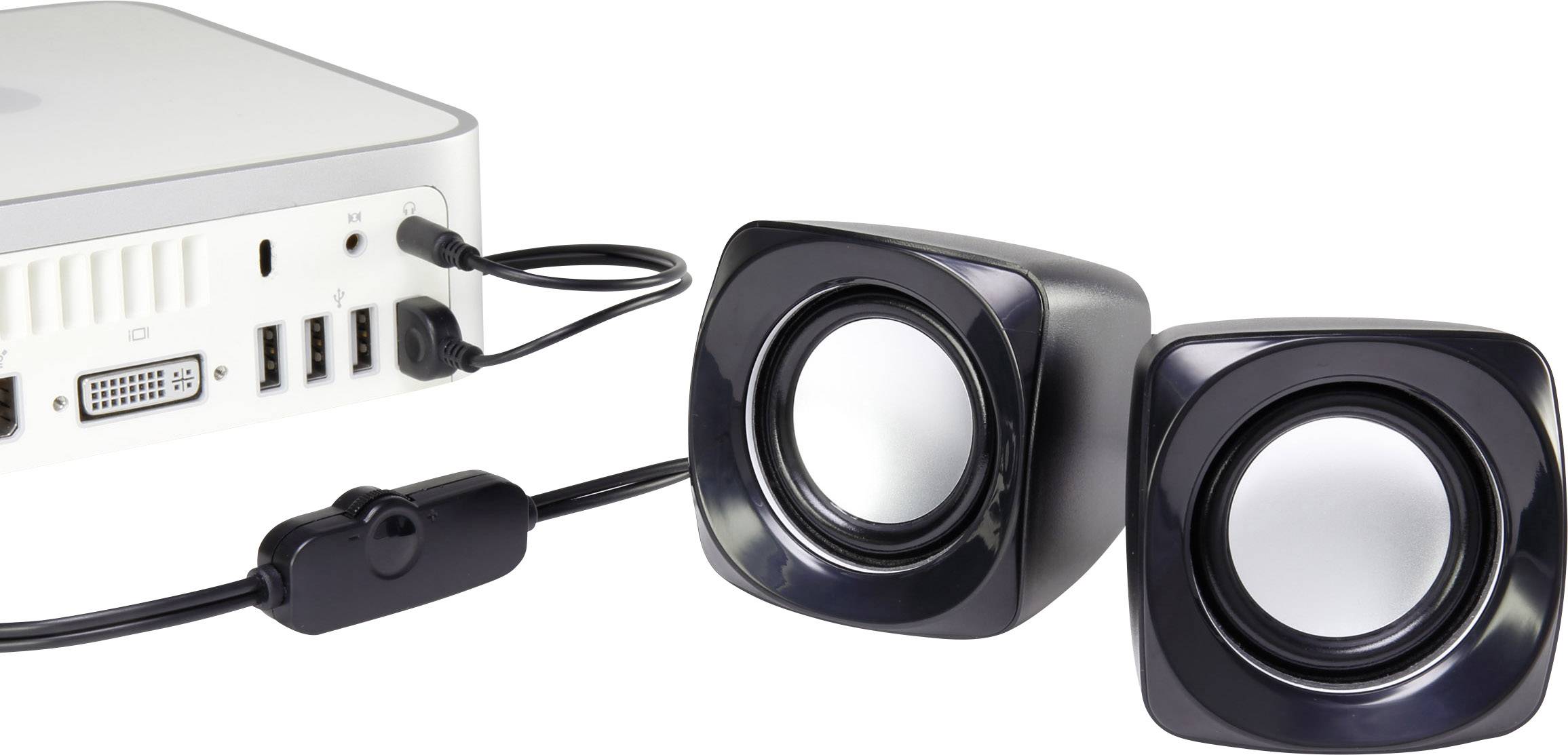 Renkforce RF-4755736 PC-Lautsprecher Kabelgebunden 6W Schwarz