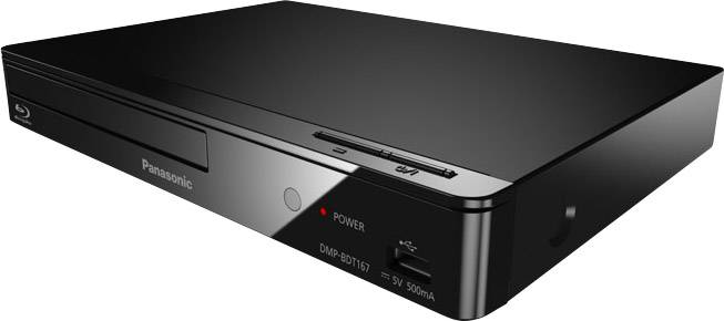 Panasonic DMP-BDT167 3D-Blu-ray-Player Full HD Upscaling Schwarz