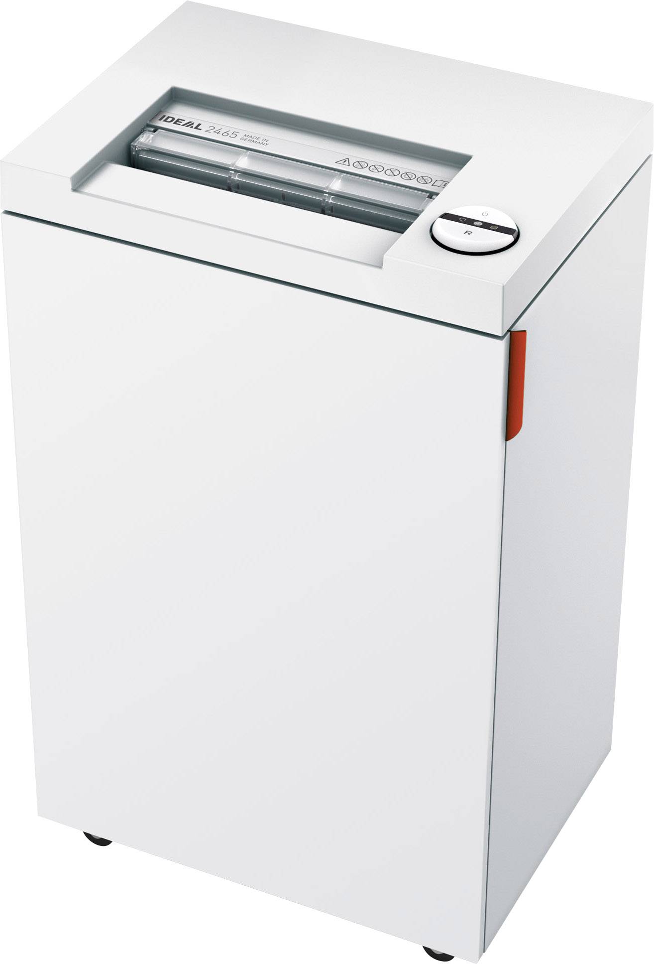 Ideal Office 2465 Aktenvernichter 21 Blatt Streifenschnitt 4mm P-2 35l Vernichtet auch Büroklammern, CDs, DVDs, Heftklammern