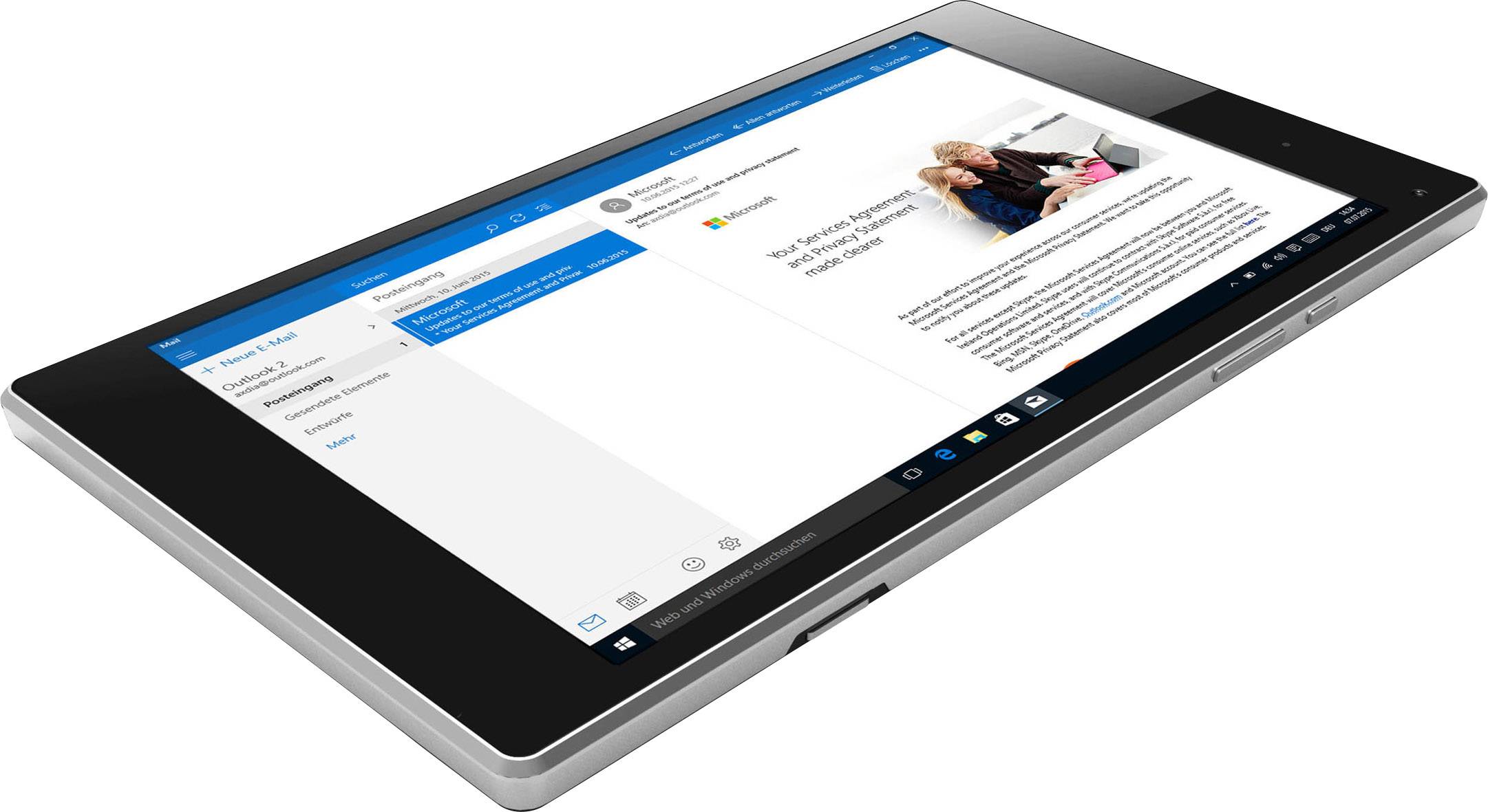 ODYS Cosmo WIN X9 Windows®-Tablet / 2-in-1 22.6 cm (8.9 Zoll) 32 GB WiFi Schwarz Intel® Atom® 1.33 GHz Quad Core Windows® 10 Home