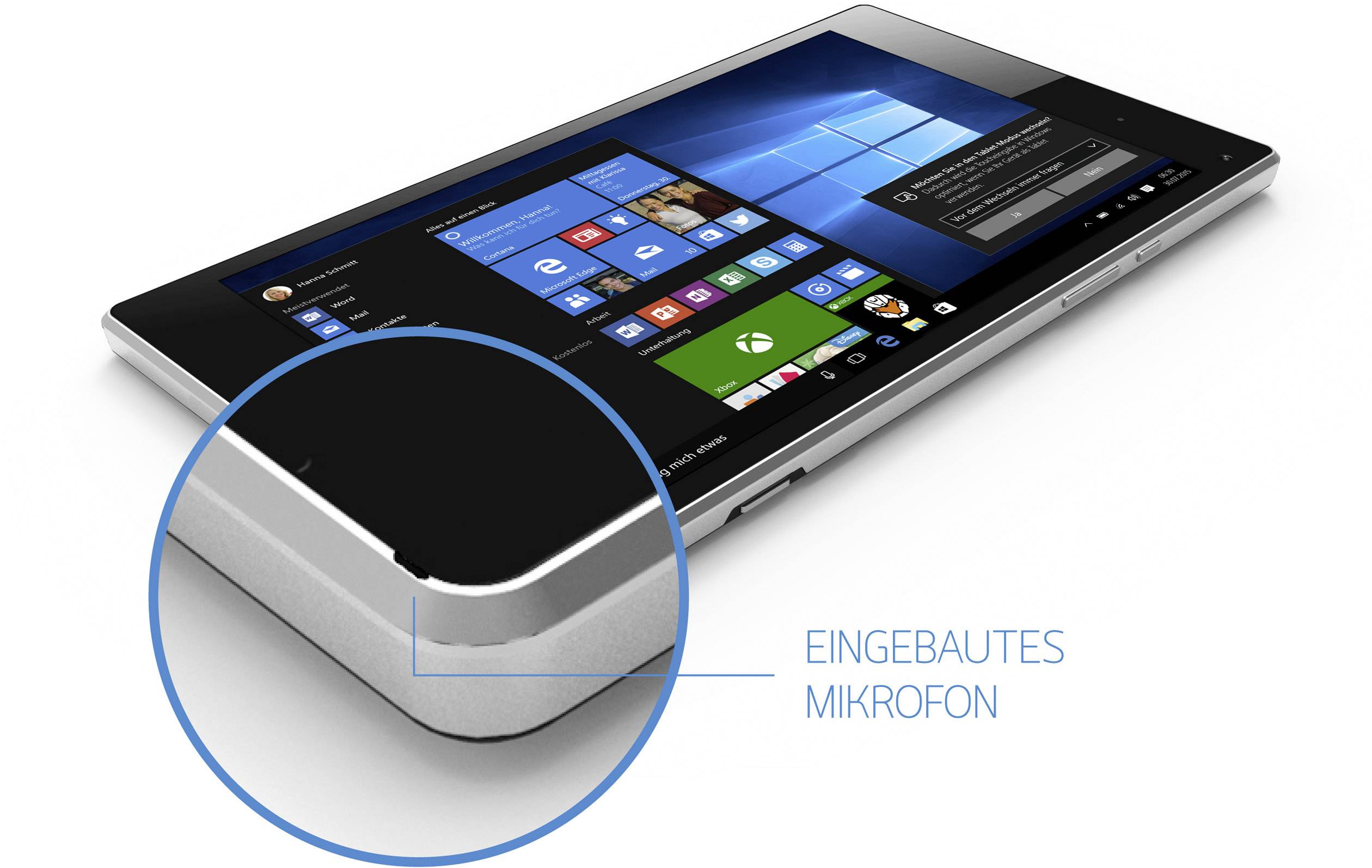 ODYS Cosmo WIN X9 Windows®-Tablet / 2-in-1 22.6 cm (8.9 Zoll) 32 GB WiFi Schwarz Intel® Atom® 1.33 GHz Quad Core Windows® 10 Home