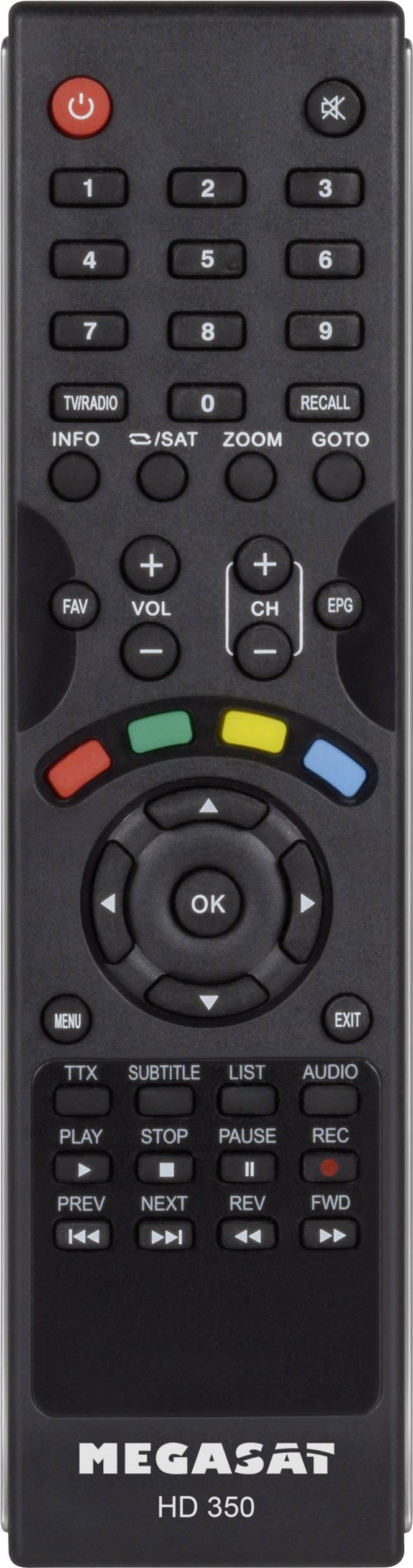 MegaSat HD 350 HD-SAT-Receiver Einkabeltauglich, Front-USB Anzahl Tuner: 1