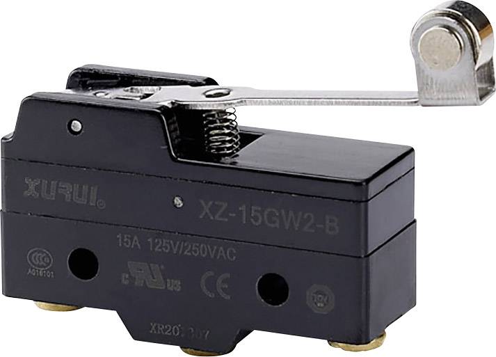 TRU Components XZ-15GW2-B Mikroschalter 250 V/AC 15 A 1 x Ein/(Ein) tastend 1 St.