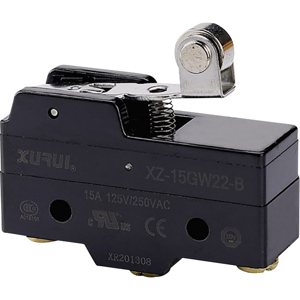 TRU Components XZ-15GW22-B Mikroschalter 250 V/AC 15A 1 x Ein/(Ein) tastend 1St.