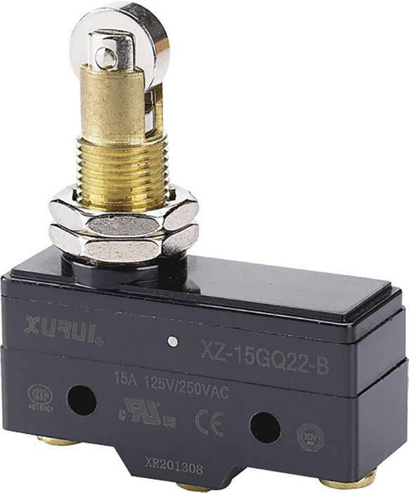 TRU Components XZ-15GQ22-B Mikroschalter 250 V/AC 15A 1 x Ein/(Ein) tastend 1St.