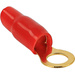 Kash 24K031 Ringkabelschuh Querschnitt (max.)=10mm² Loch-Ø=8mm Teilisoliert Rot