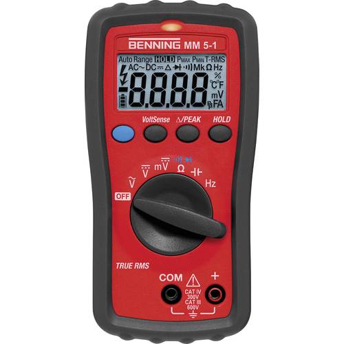 Benning MM 5-1 Hand-Multimeter digital CAT III 600 V, CAT IV 300V ...