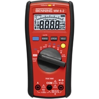 Benning MM 6-2 Hand-Multimeter digital CAT III 1000 V, CAT IV 600V Anzeige (Counts): 6000 Benning MM 6-2 Hand-Multimeter digital CAT III 1000 V, CAT IV 600V Anzeige (Counts): 6000