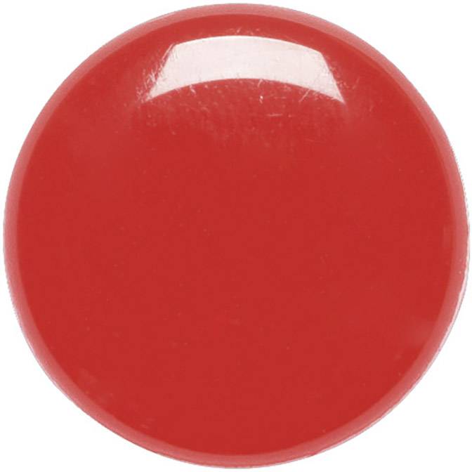 Roter Kreis, monochromes Design, möglicherweise genutzt als grafisches Element oder Symbol in einer Benutzeroberfläche.