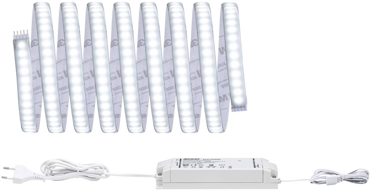 Paulmann MaxLED 1000 70669 LED-Streifen-Basisset mit Stecker 24V 3m Tageslichtweiß 1St.