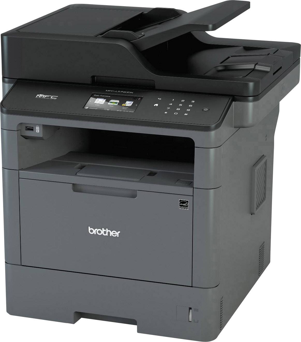 Brother MFC-L5700DN Multifunktionsdrucker Laser Schwarz-Weiß A4 Drucker, Scanner, Kopierer, Fax LAN, Duplex, ADF