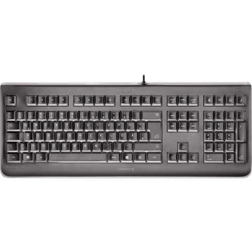 Cherry KC 1068 USB Tastatur Schweiz, QWERTZ, Windows® Schwarz Spritzwassergeschützt, Staubgeschütz