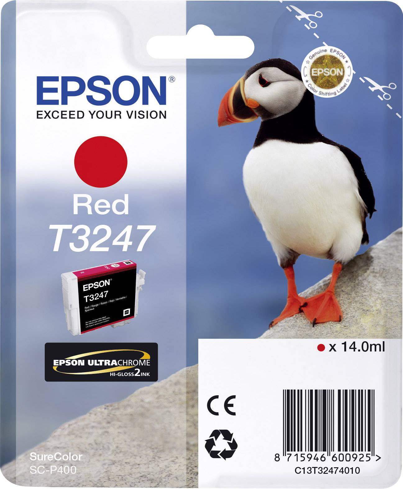 Epson Druckerpatrone T3247 Original Rot C13T32474010