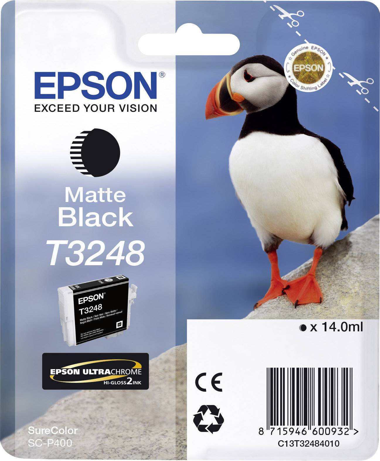 Epson Druckerpatrone T3248 Original Matt Schwarz C13T32484010