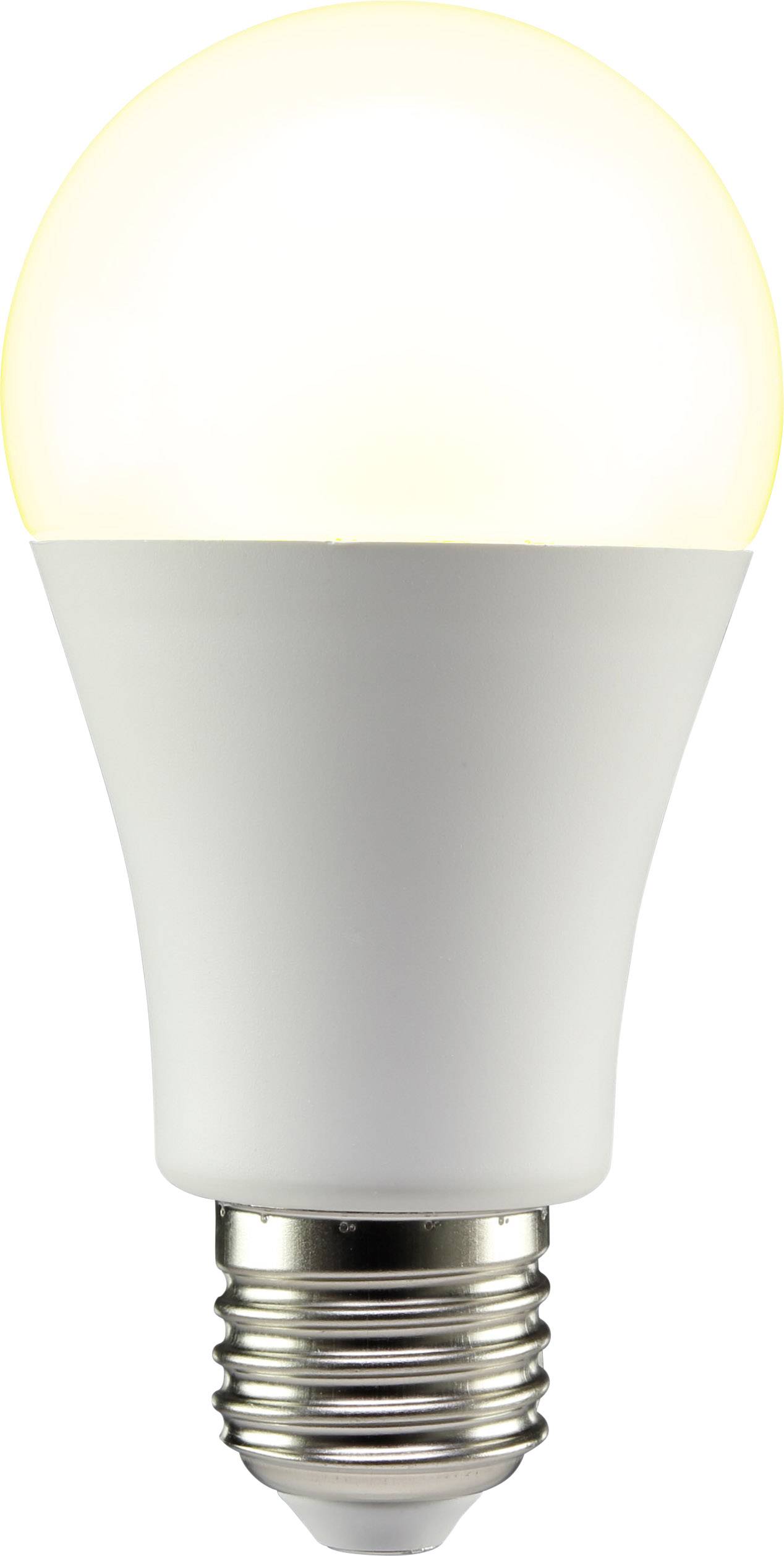 Sygonix LED EEC A+ (A++ - E) E27 Arbitrary 10 W = 60 W Warm white (Ø x L) 60 mm x 119 mm 1 pc(s)