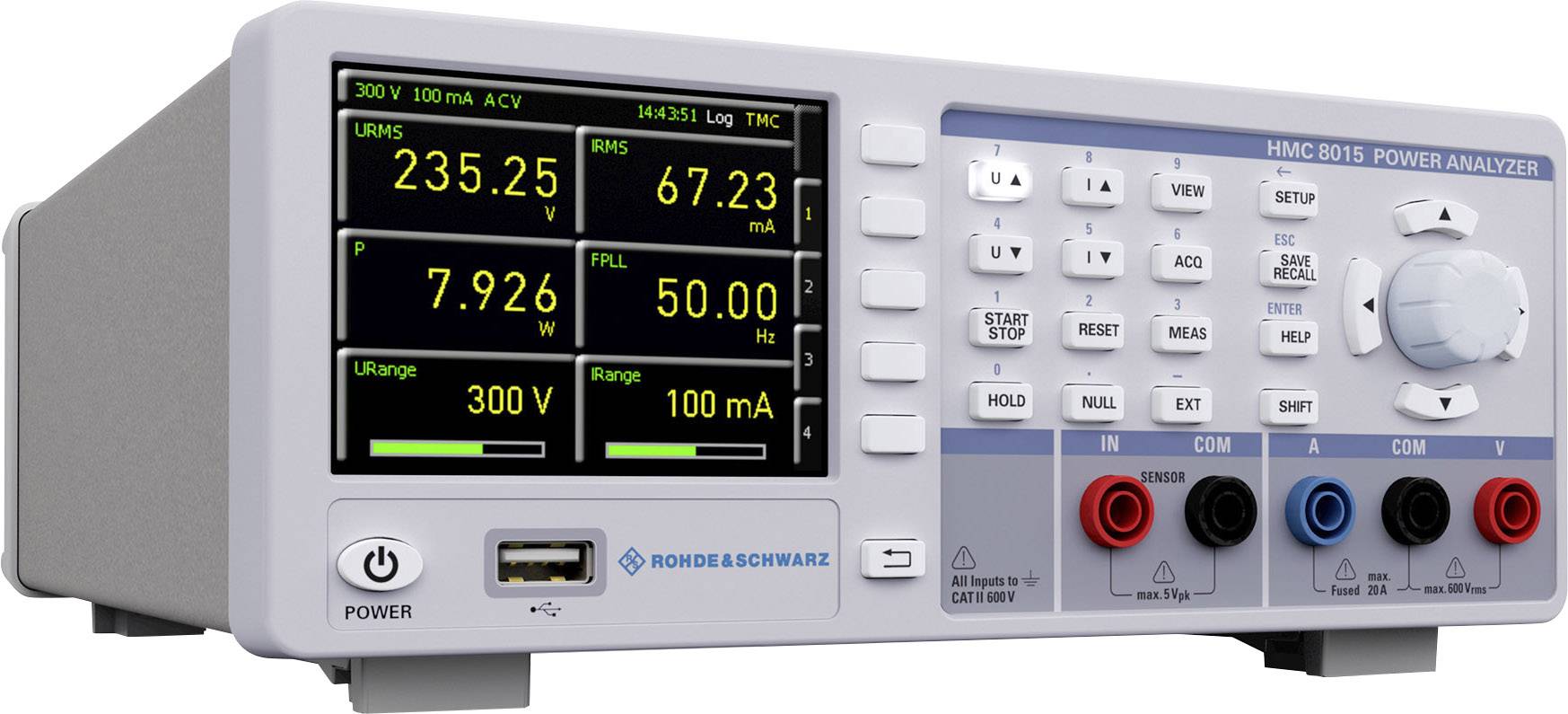 Rohde & Schwarz HMC8015 Netz-Analysegerät 1phasig mit Loggerfunktion