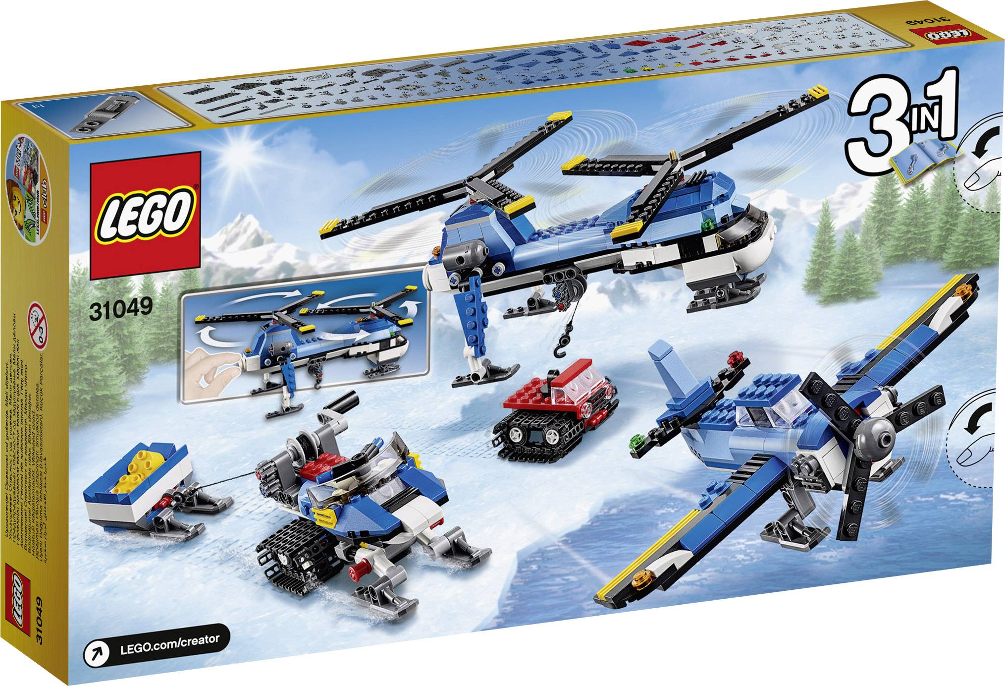 LEGO® CREATOR 31049 DOPPELROTOR-HUBSCHR