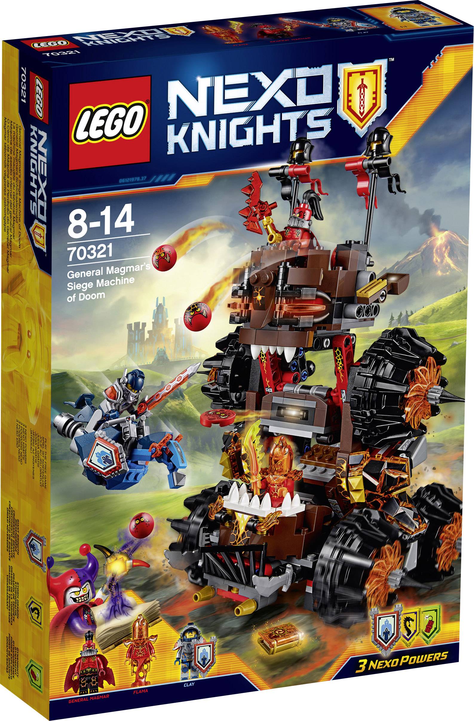 70321 LEGO® NEXO KNIGHTS™ General Magmars Schicksalsmobil