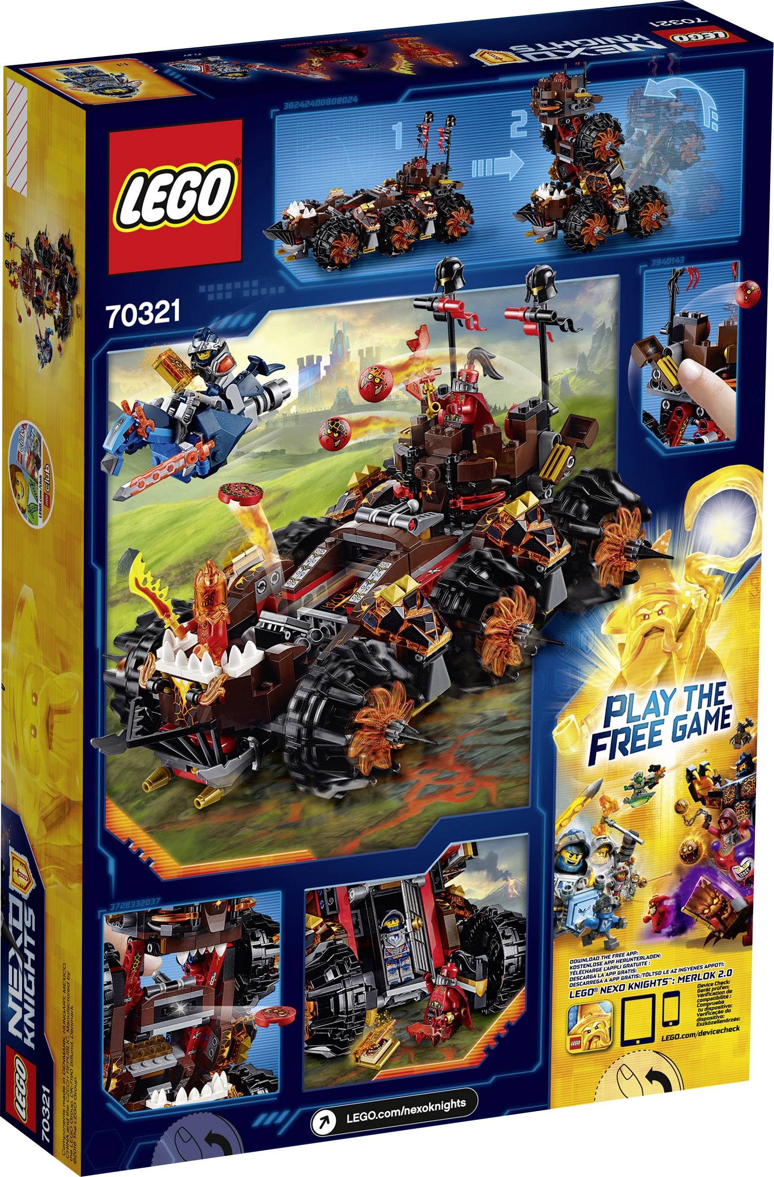 70321 LEGO® NEXO KNIGHTS™ General Magmars Schicksalsmobil