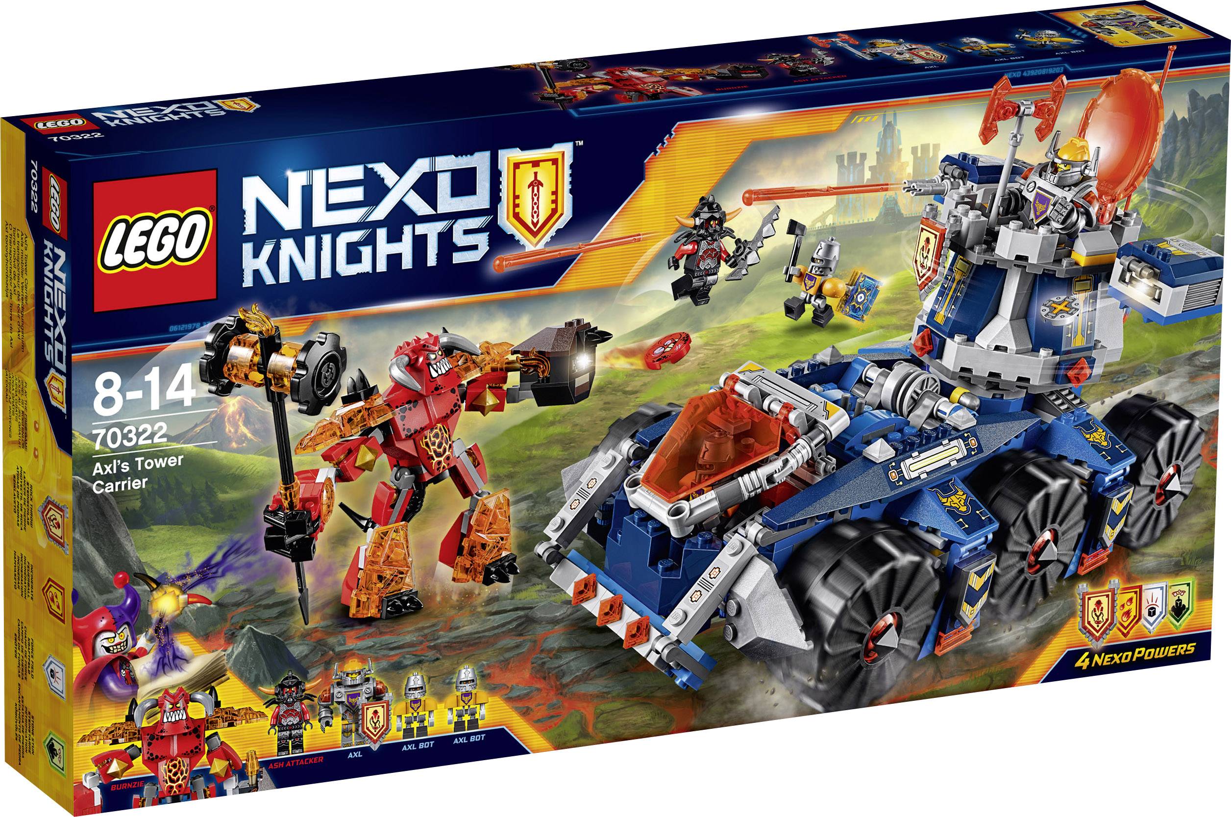 70322 LEGO® NEXO KNIGHTS™ Axls mobiler Verteidigungsturm