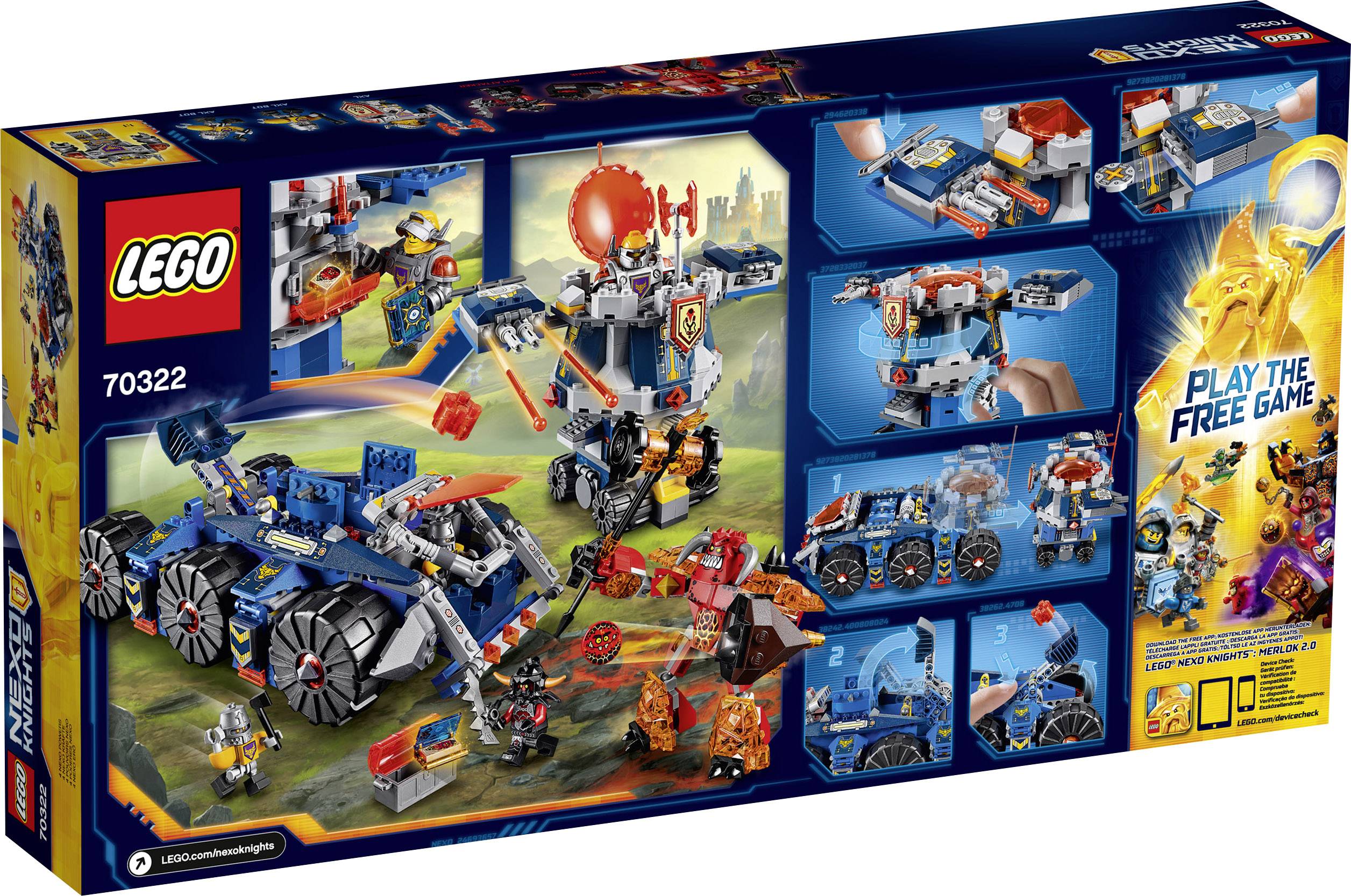 70322 LEGO® NEXO KNIGHTS™ Axls mobiler Verteidigungsturm